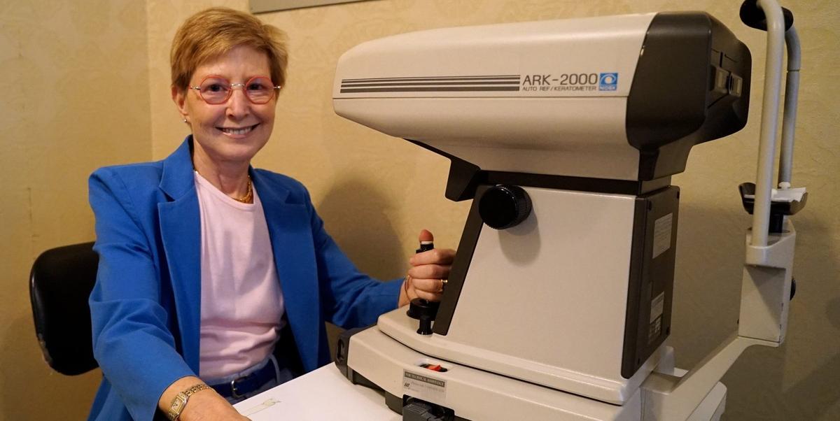 Dr. Ronner with diagnostic equipment